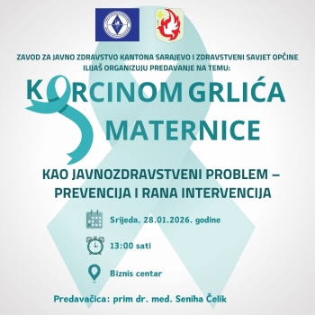 Edukativno predavanje o raku grlića materice 28. januara u Ilijašu 